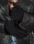 Перчатки женские подростковые вязаные "Виола" цвет черный