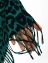 Шарф женский палантин двусторонний плотный цвет зеленый леопард