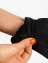 Перчатки женские флисовые утепленные с пуговицами  "Виола" цвет черный