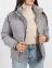 Куртка женская с воротником стойкой и клапаном на клепках цвет серый арт.С93