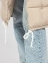 Пуховик женский зимний с поясом и капюшоном цвет бежевый арт.С84