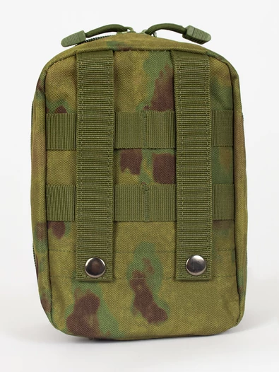 Подсумок под аптечку MOLLE 20х15х8см камуфляж Зеленый пятнистый
