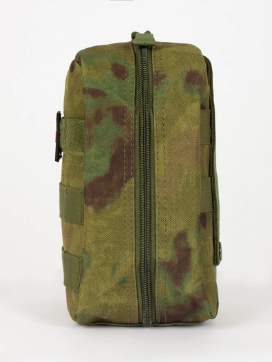 Подсумок под аптечку MOLLE 20х15х8см камуфляж Зеленый пятнистый