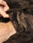 Толстовка флисовая с защитными накладками камуфляж Мох черный