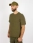 Мужская футболка Oversize летняя повседневная цвет хаки олива jun lv