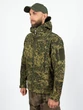 Куртка тактическая военная демисезонная на флисе ткань Softshell камуфляж Пиксель зеленый