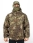 Куртка мужская тактическая демисезонная на флисе ткань Softshell камуфляж Питон зеленый