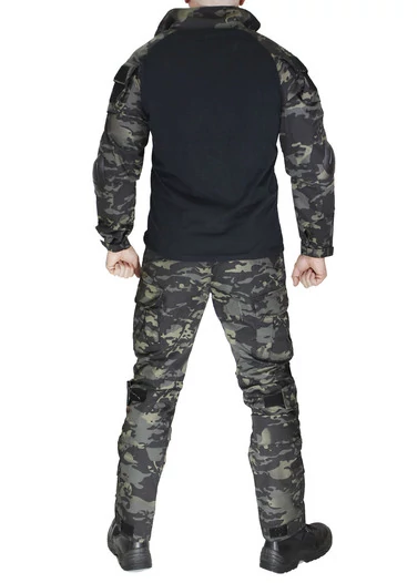 Костюм тактический БЕЗ наколенников камуфляжный MTP black