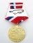Сувенирная медаль За службу в Афганистане на ленте триколор