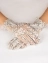 Перчатки женские кружевные со сборкой "Фиалка" Цвет серый