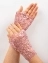 Женские перчатки кружевные без пальцев, цвет фиолетовый