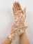 Женские перчатки кружевные со сборкой, цвет бежевый