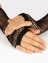 Женские перчатки в сеточку цвет черный