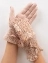 Женские перчатки кружевные со сборкой, цвет розовый