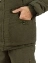 Зимний костюм с полукомбинезоном до - 30 градусов на синтепоне цвет серо-зеленый