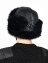 Шапка-ушанка мужская экокожа с мехом до -20 цвет черный с черным мехом
