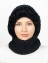 Женская  зимняя шапка-капор цвет чёрный