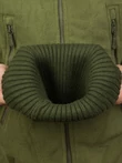 Шапка трикотажная с отворотом цвет олива