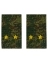 Фальш-погоны камуфляж Зелёная цифра жёлтые звезды 9х5 см Звание Лейтенант
