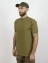 Мужская футболка нового образца без надписи цвет оливковая