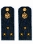 Погоны ФСБ на куртку цвет синий картон, звание Старший лейтенант 14х5,5см