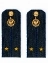 Погоны ФСБ на куртку цвет синий картон, звание Лейтенант 14х5,5см