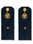 Погоны ФСБ на куртку цвет синий картон, звание Младший лейтенант 14х5,5см