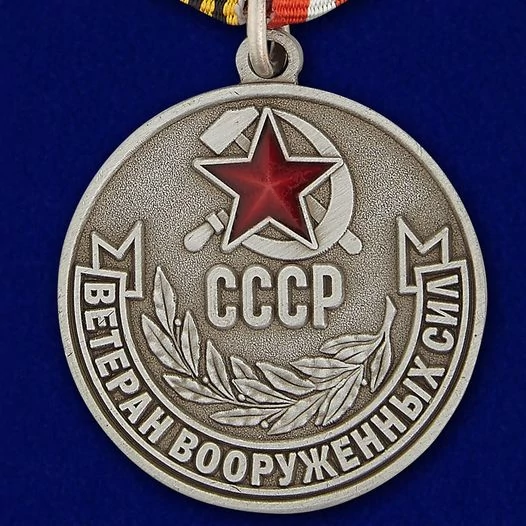 Сувенирная медаль Ветерану ВС СССР №719