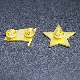 Знак Звезда СССР крепление булавка на пимсе