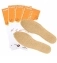Зимние стельки с подогревом одноразовые туристические грелки для обуви Мужские цвет оранжевый (10 пар)