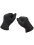 Перчатки флисовые зимние c искусственным мехом цвет черный
