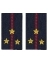 Фальш погоны Полиции нового образца звание Старший лейтенант 9х5 см