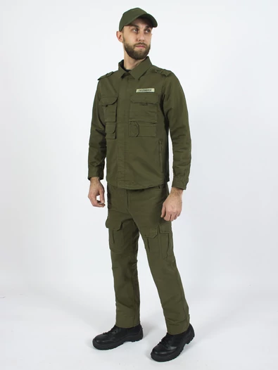 Костюм летний Твилл цвет олива зеленая olive