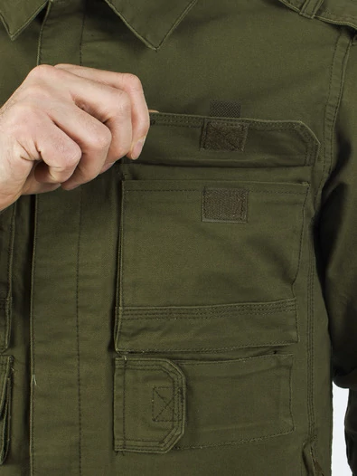 Костюм летний Твилл цвет олива зеленая olive