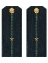 Погоны Пограничной службы ПС ФСБ в сборе картон на китель звание Младший лейтенант 14х5,5см
