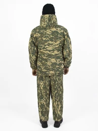 Костюм демисезонный на флисе полукомбинезон с подтяжками камуфляж at digital