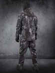Костюм демисезонный на флисе ткань Софтшелл Softshell цвет камуфляж Python (ночь)