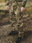 Костюм демисезонный на флисе ткань Софтшелл Softshell цвет камуфляж Мох зеленый
