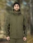 Костюм демисезонный на флисе ткань Софтшелл Softshell цвет олива olive