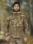 Костюм демисезонный на флисе ткань Софтшелл Softshell цвет камуфляж mtp