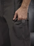 Брюки демисезонные на флисе тактические ткань Софтшелл Softshell цвет серый