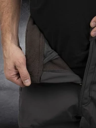 Брюки демисезонные на флисе тактические ткань Софтшелл Softshell цвет серый