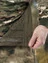 Брюки демисезонные на флисе тактические ткань Софтшелл Softshell цвет камуфляж Мох зеленый