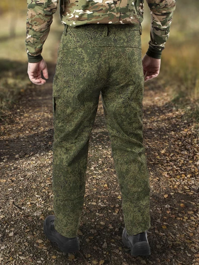 Брюки демисезонные на флисе ткань Софтшелл Softshell цвет камуфляж Цифра