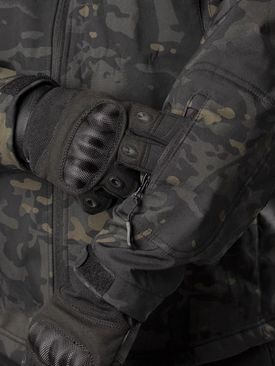 Куртка мужская Kamukamu тактическая военная демисезонная на флисе ткань Softshell цвет камуфляж mtp black