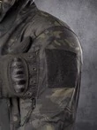 Куртка мужская Kamukamu тактическая военная демисезонная на флисе ткань Softshell цвет камуфляж mtp black