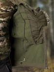 Куртка мужская Kamukamu тактическая военная демисезонная на флисе ткань Softshell цвет Олива зеленая