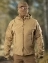 Куртка мужская Kamukamu тактическая военная демисезонная на флисе ткань Softshell цвет Койот