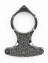 Брелок для ключей черный металлический стиль "Томагавк Стеклобой" 6,7 см на 4,8 см