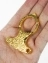 Брелок для ключей золотистый металлический стиль "Томагавк Стеклобой" 6,7 см на 4,8 см